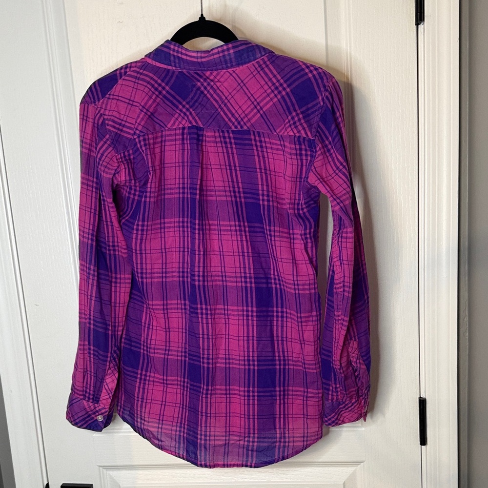 Rails Pink and Purple Plaid Button-Down Shirt - Picture 5 of 5